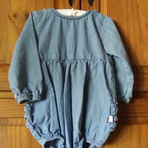 Ruffle Butts Denim Romper